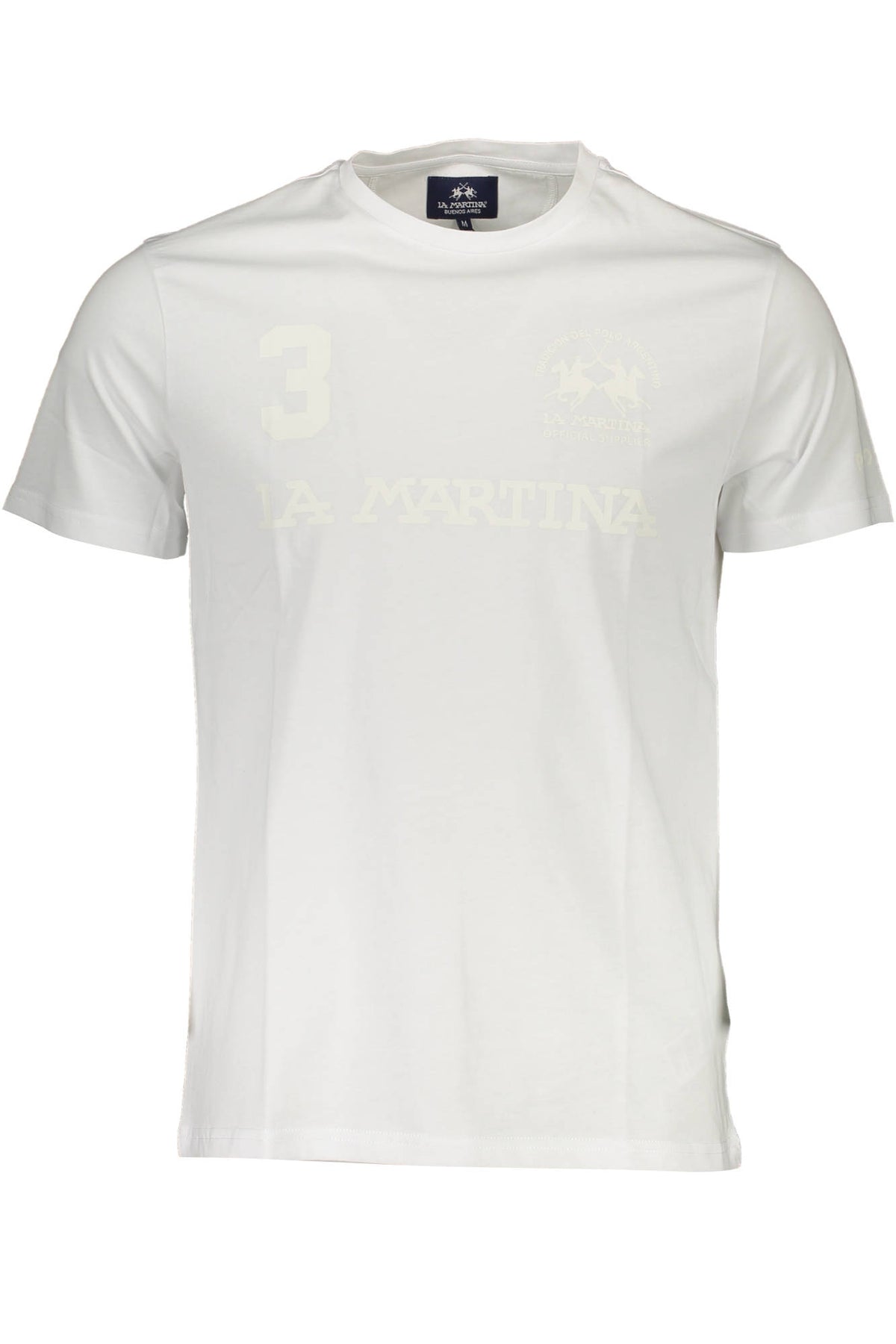 LA MARTINA MEN'S SHORT SLEEVE T-SHIRT WHITE