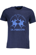 LA MARTINA MEN'S SHORT SLEEVE T-SHIRT BLUE