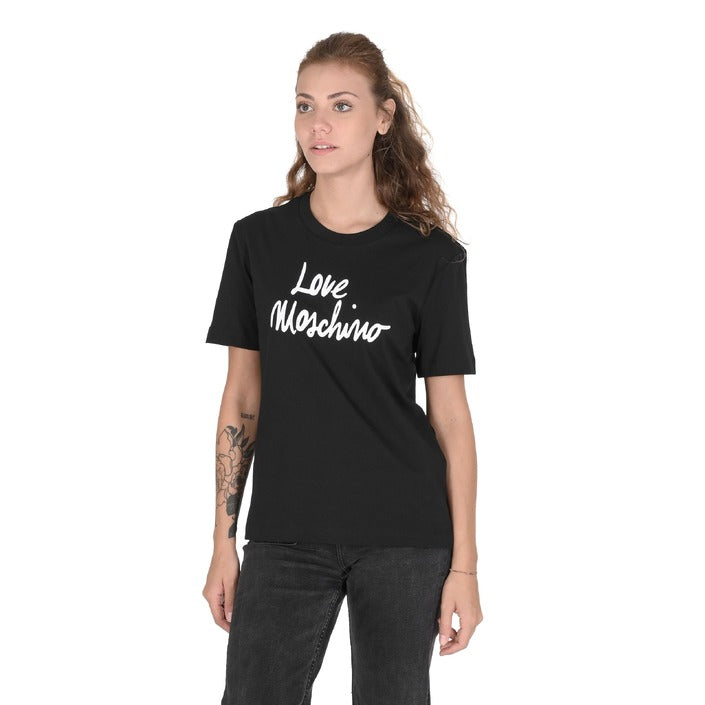 Love Moschino - Love Moschino Womens T-Shirt W 4 H06 18 M 3876 C74 BLACK