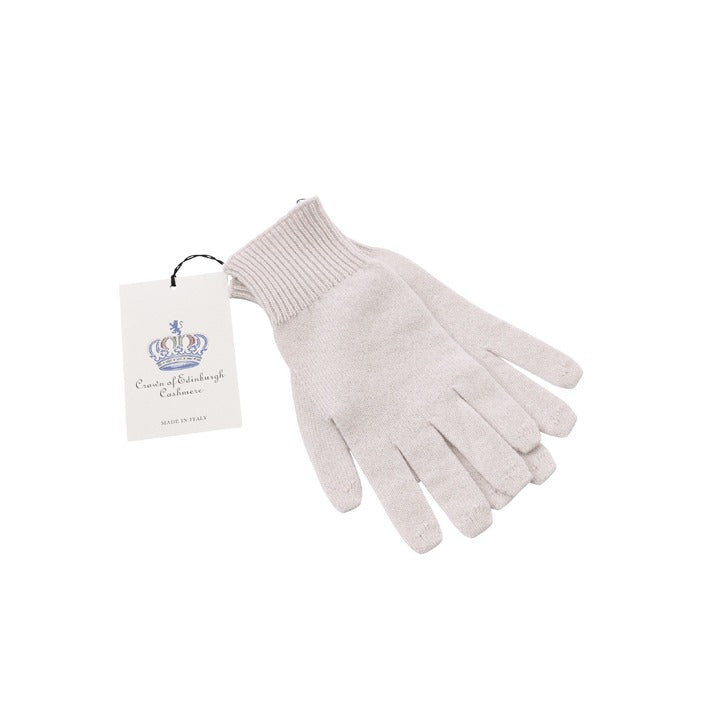 Crown of Edinburgh Cashmere - Crown of Edinburgh Cashmere Womens Short Gloves COE 001 MASTICE