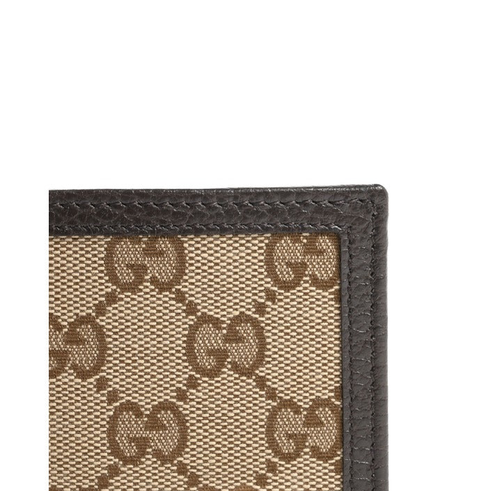 Gucci - Gucci Monogram fabric and leather wallet 260987 KY9LN 9903
