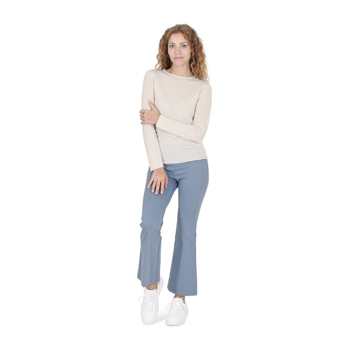 Crown of Edinburgh Cashmere - Crown of Edinburgh Cashmere Womens Boat Neck Sweater COE 007 SAND