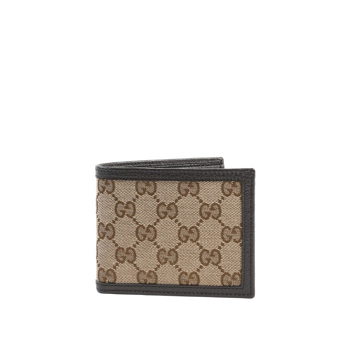 Gucci - Gucci Monogram fabric and leather wallet 260987 KY9LN 9903