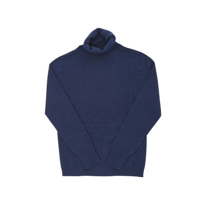 Crown of Edinburgh Cashmere - Crown of Edinburgh Cashmere Womens Turtleneck Sweater COE 0023 NAVY BLUE