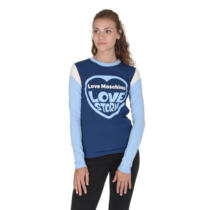 Love Moschino - Love Moschino Womens T-Shirt W 4 H74 01 E 1951 4054 MULTI