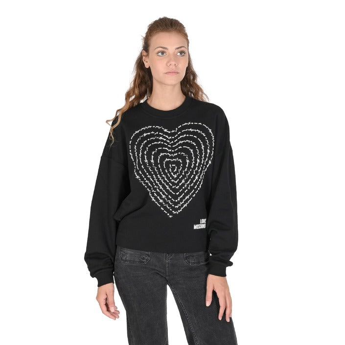 Love Moschino - Love Moschino Womens Sweatshirt W 6 431 02 M 4055 C74 BLACK