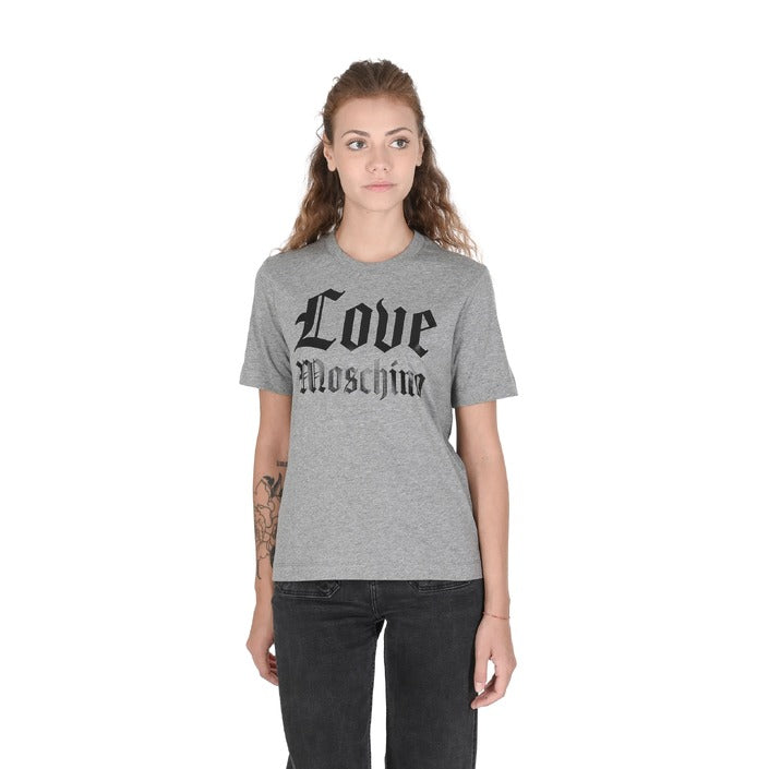 Love Moschino - Love Moschino Womens T-Shirt W 4 H06 33 M 3876 B499 MEL.MEDIUM GREY