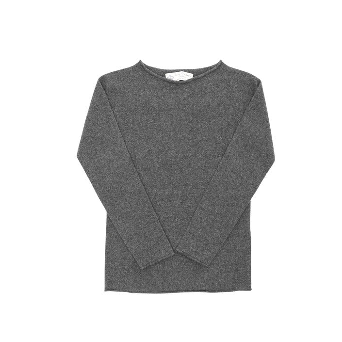 Crown of Edinburgh Cashmere - Crown of Edinburgh Cashmere Womens Boat Neck Sweater COE 0025 SMOG