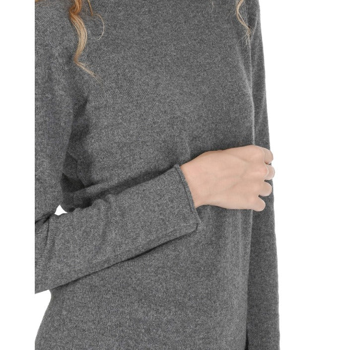 Crown of Edinburgh Cashmere - Crown of Edinburgh Cashmere Womens Boat Neck Sweater COE 0025 SMOG