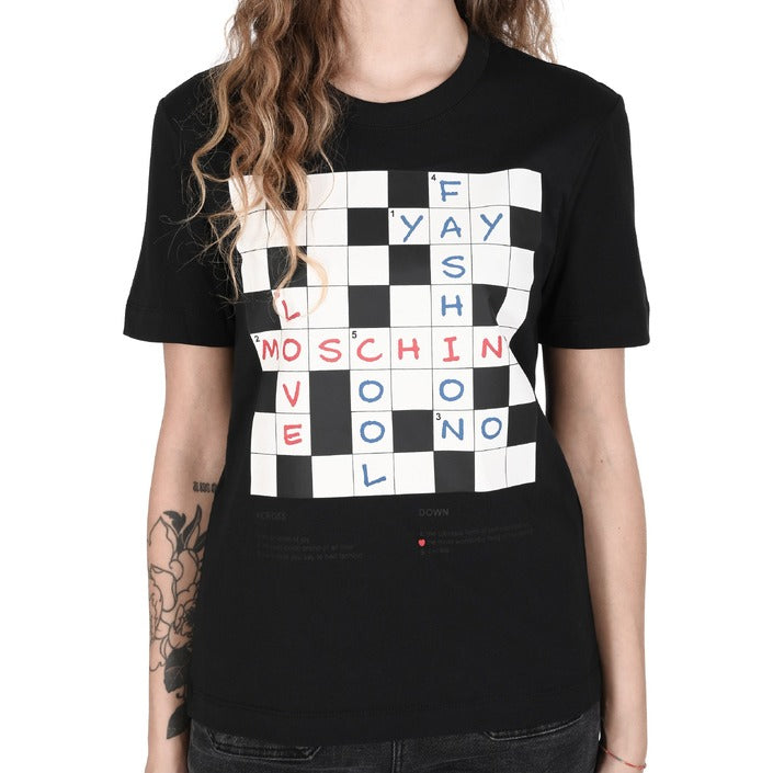Love Moschino - Love Moschino Womens T-Shirt W 4 H06 17 M 3876 C74 BLACK