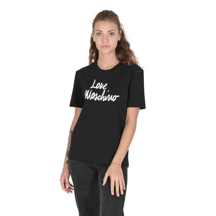 Love Moschino - Love Moschino Womens T-Shirt W 4 H06 18 M 3876 C74 BLACK