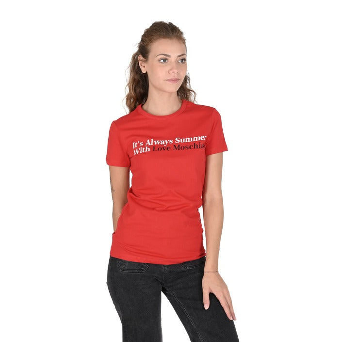 Love Moschino - Love Moschino Womens T-Shirt W 4 F73 2N M 3876 O97 RED
