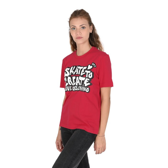 Love Moschino - Love Moschino Womens T-Shirt W 4 H06 29 M 3876 P23 RED