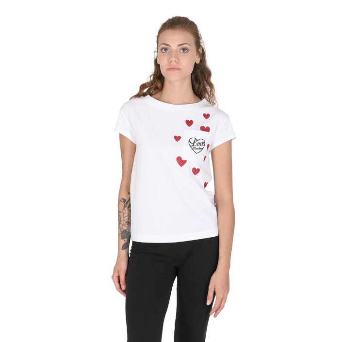 Love Moschino - Love Moschino Womens T-Shirt W 4 F30 2O E 2264 A00 OPTICAL WHITE