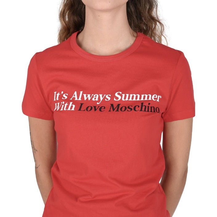 Love Moschino - Love Moschino Womens T-Shirt W 4 F73 2N M 3876 O97 RED