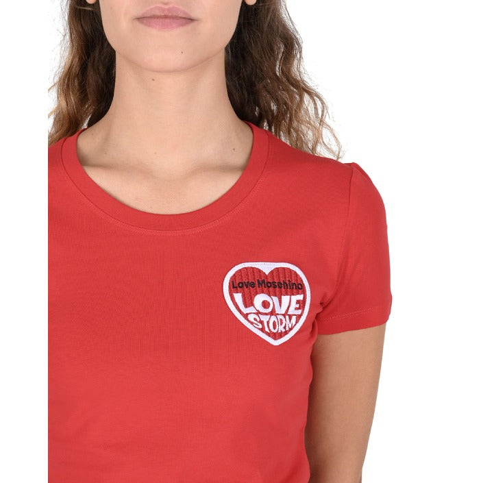Love Moschino - Love Moschino Womens T-Shirt W 4 H19 80 E 1951 O97 RED
