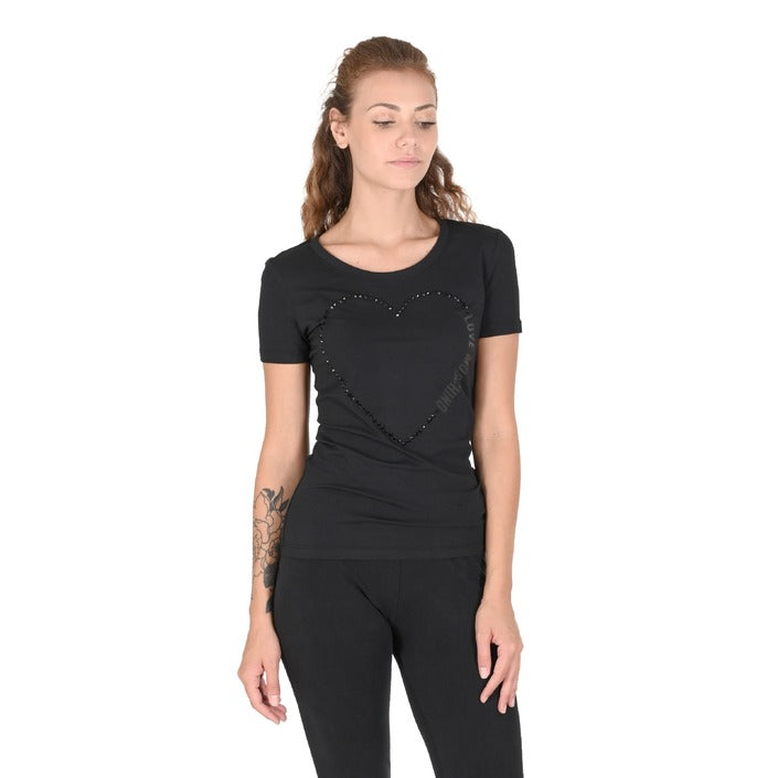 Love Moschino - Love Moschino Womens T-Shirt W 4 H19 09 E 2264 C74 BLACK