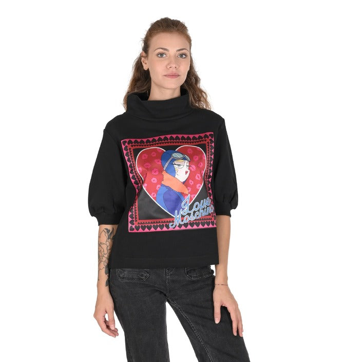 Love Moschino - Love Moschino Womens Sweatshirt W 6 375 01 M 4068 C74 BLACK