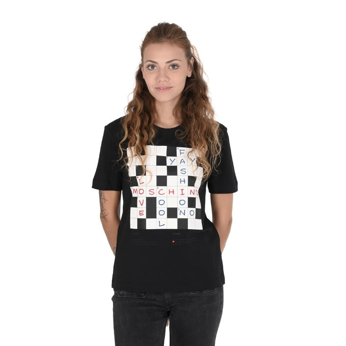 Love Moschino - Love Moschino Womens T-Shirt W 4 H06 17 M 3876 C74 BLACK