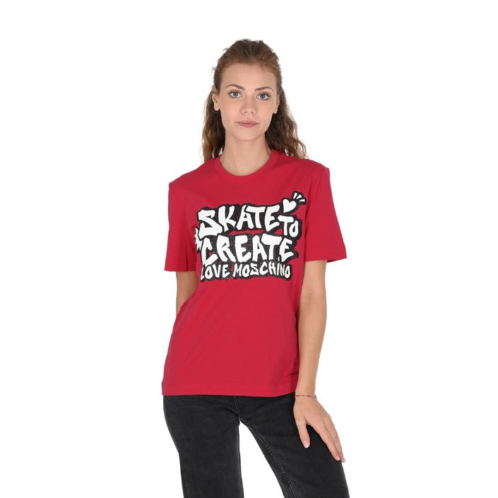 Love Moschino - Love Moschino Womens T-Shirt W 4 H06 29 M 3876 P23 RED