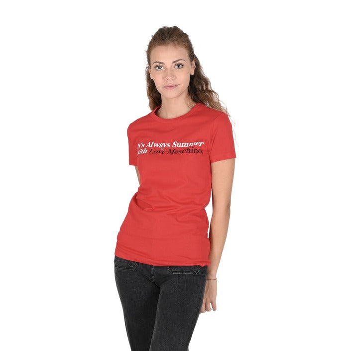 Love Moschino - Love Moschino Womens T-Shirt W 4 F73 2N M 3876 O97 RED