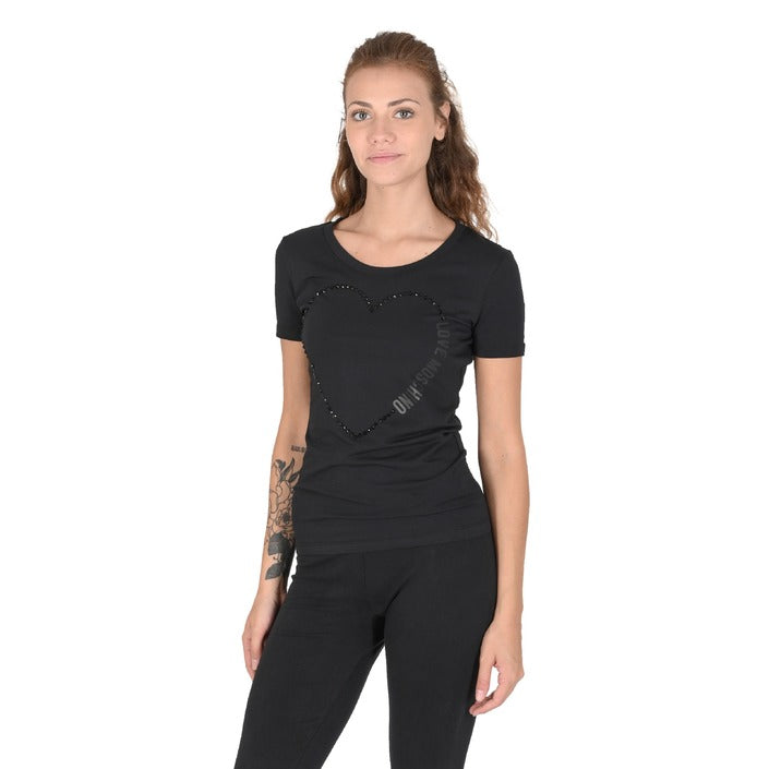Love Moschino - Love Moschino Womens T-Shirt W 4 H19 09 E 2264 C74 BLACK