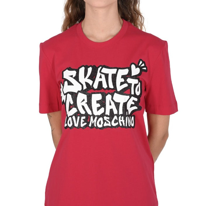 Love Moschino - Love Moschino Womens T-Shirt W 4 H06 29 M 3876 P23 RED