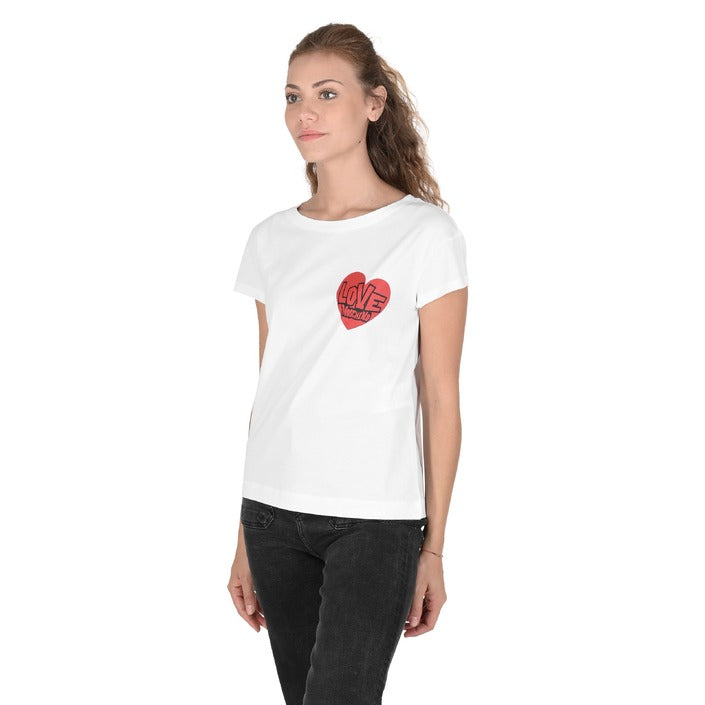 Love Moschino - Love Moschino Womens T-Shirt W 4 F30 3G M 3876 A00 OPTICAL WHITE