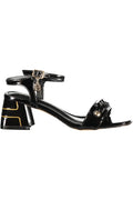 LAURA BIAGIOTTI WOMEN'S BLACK SANDALS