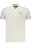 Navy Men's Short-Sleeved Polo Shirt White