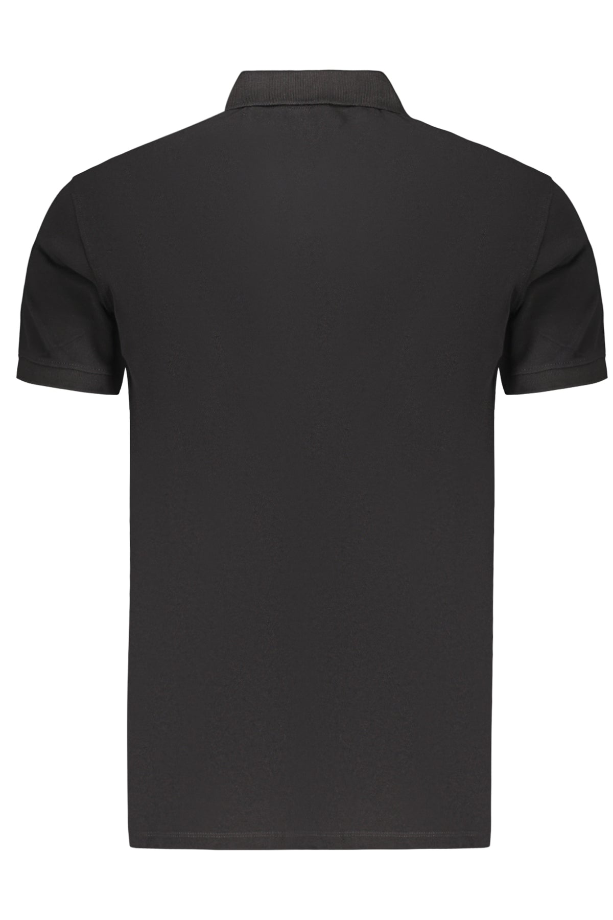 MARINA MILITARE Navy Men's Black Short-sleeved Polo Shirt MYL200C