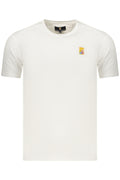 Navy Men's Short-Sleeved White T-Shirt