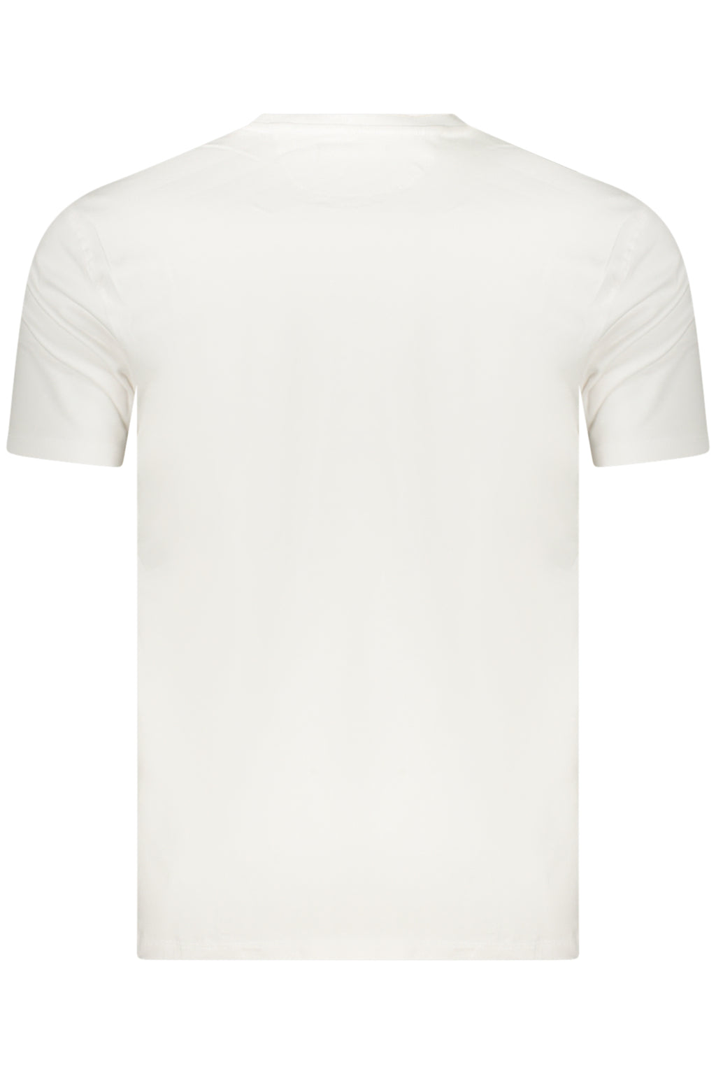 Navy Men's Short-Sleeved White T-Shirt