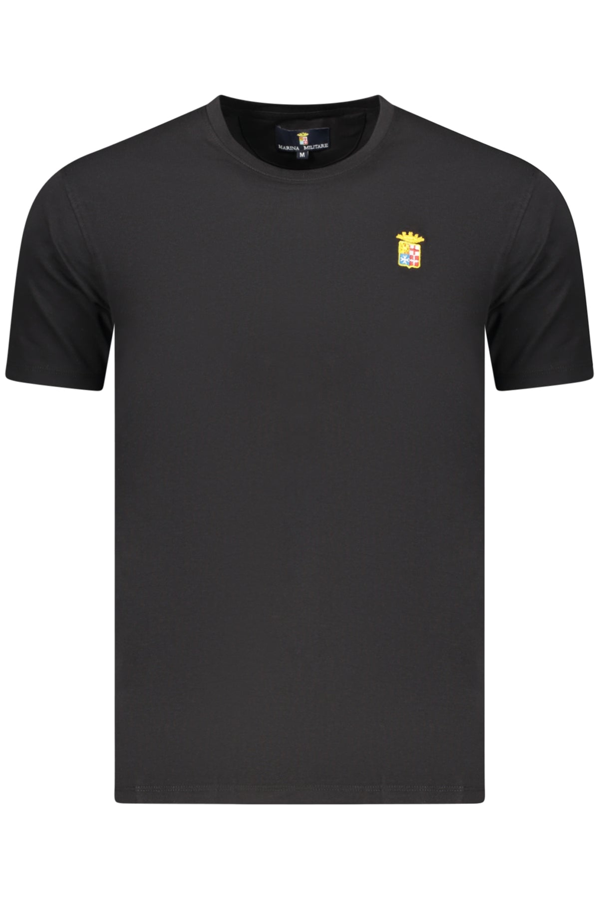 MARINA MILITARE Navy Men's Black Short-sleeved T-shirt MYT189C