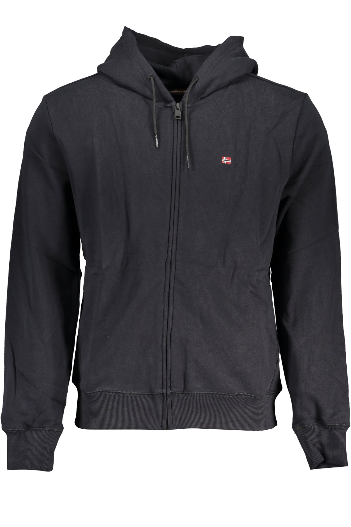 NAPAPIJRI MEN'S BLACK ZIP SWEATSHIRT