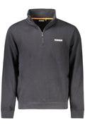 NAPAPIJRI MEN'S BLACK ZIP-UP SWEATSHIRT