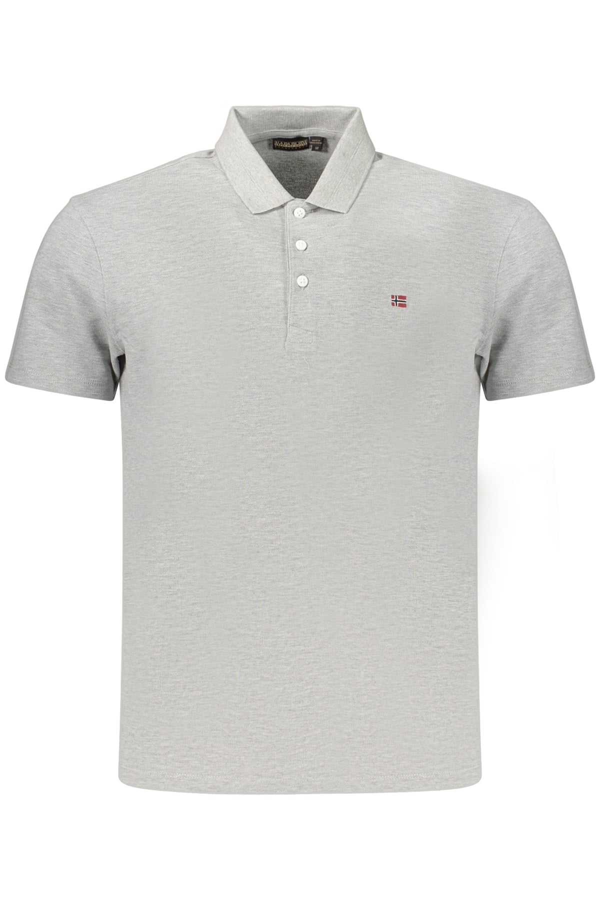 NAPAPIJRI MEN'S SHORT-SLEEVE POLO SHIRT GREY