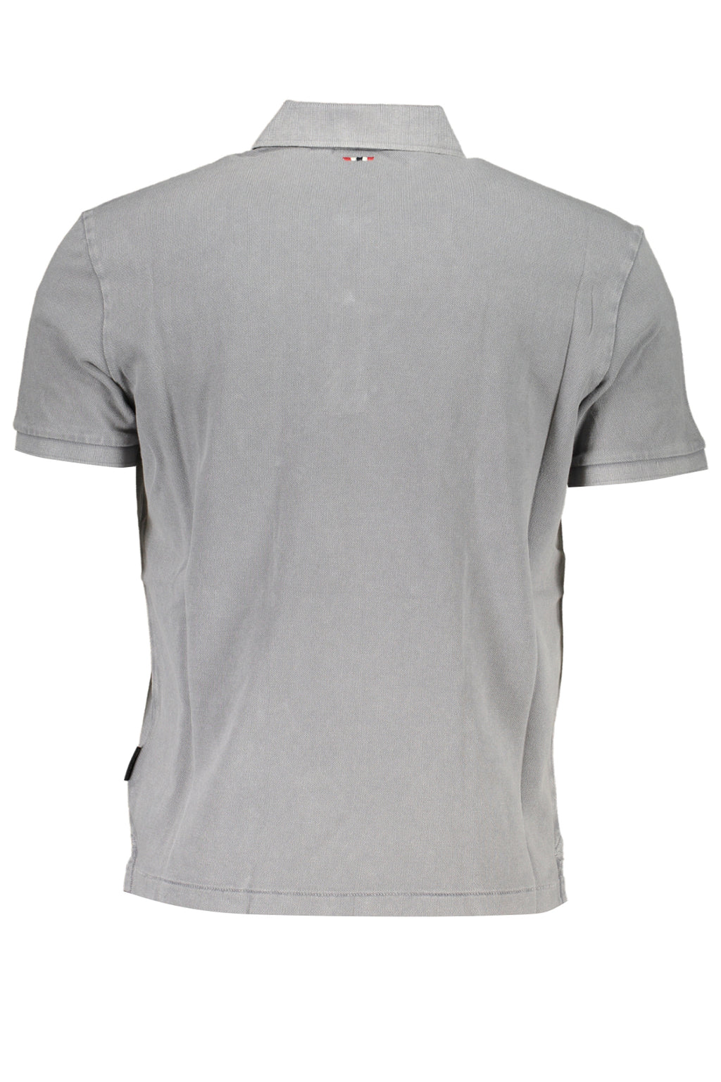 NAPAPIJRI MEN'S GRAY SHORT SLEEVED POLO SHIRT