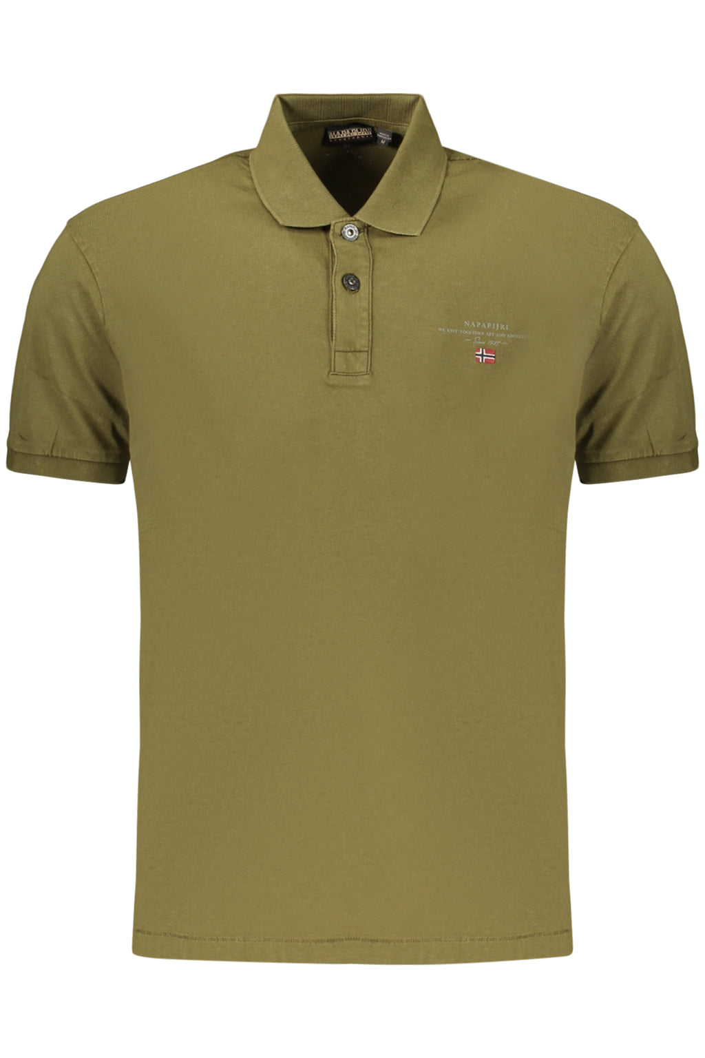 NAPAPIJRI MEN'S SHORT-SLEEVE POLO SHIRT GREEN