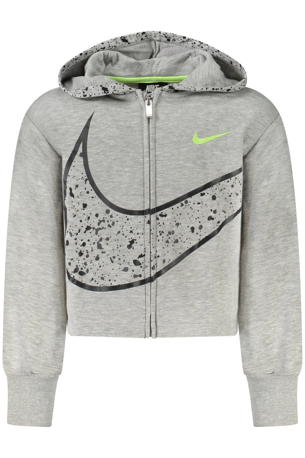 NIKE ZIPPED SWEATSHIRT FOR GIRLS GREY