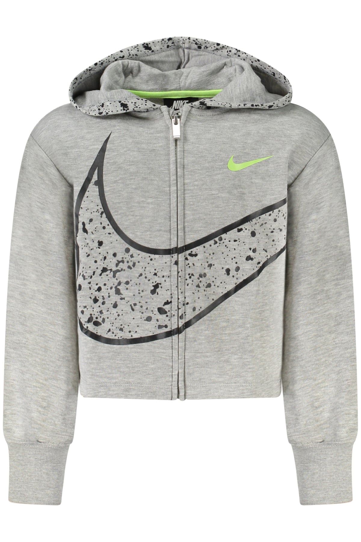 NIKE ZIPPED SWEATSHIRT FOR GIRLS GREY