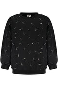 NIKE KIDS' BLACK ZIP-UP SWEATSHIRT