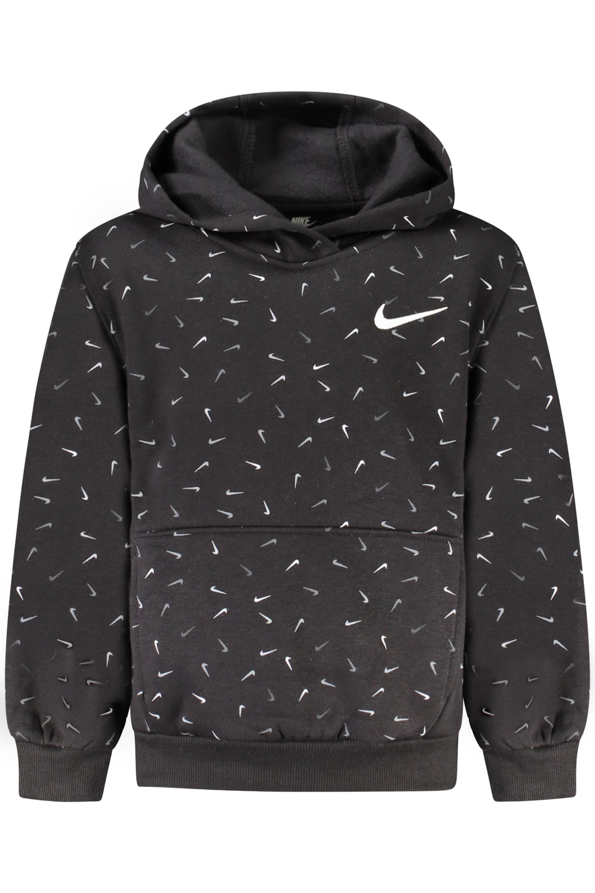 NIKE KIDS' BLACK ZIP-UP SWEATSHIRT