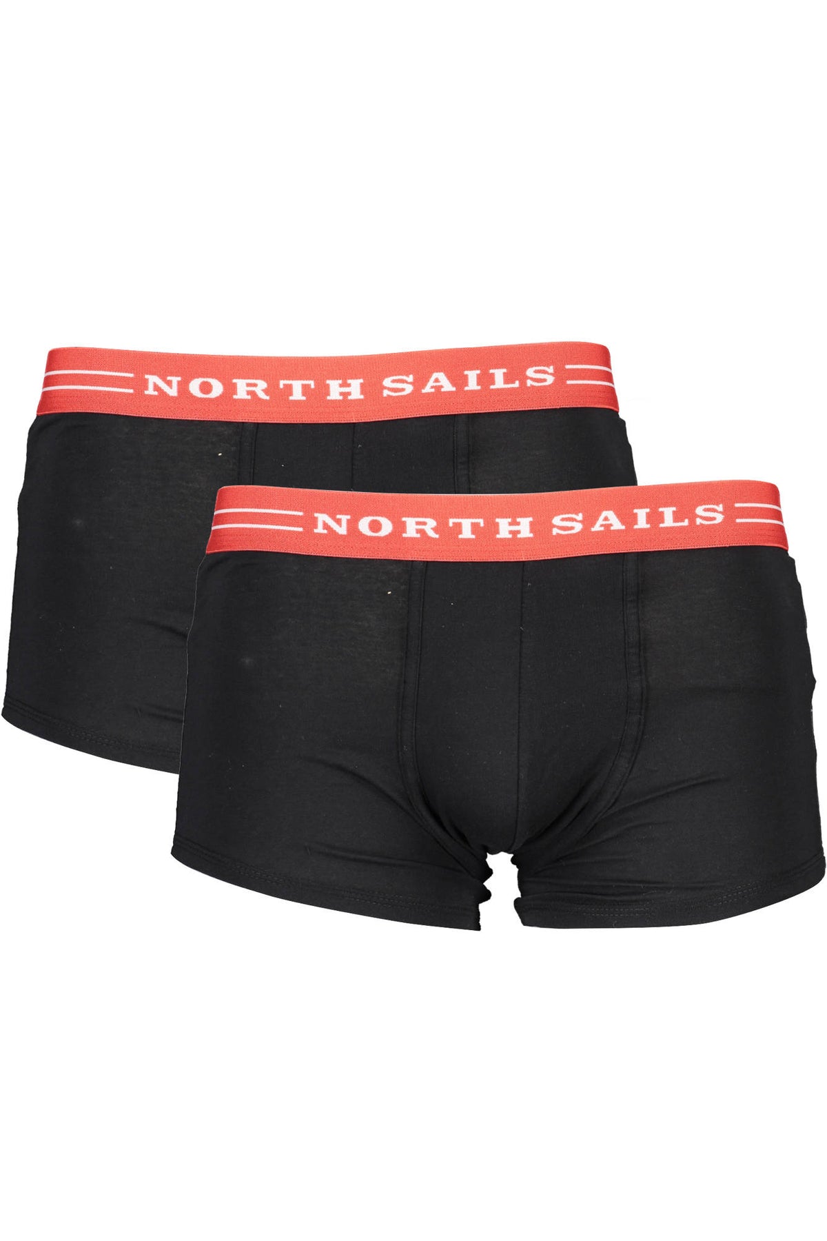 NORTH SAILS Men's Black Boxer Bi-Pack NS01UTR03
