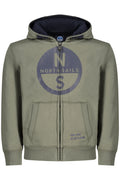 NORTH SAILS CHILDREN'S GREEN ZIP-UP SWEATSHIRT