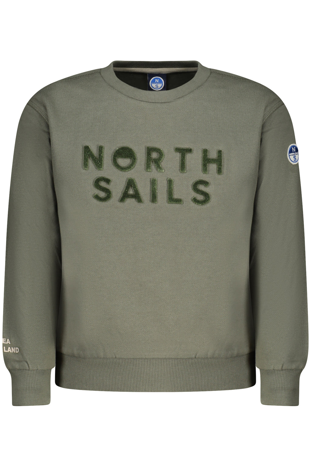 NORTH SAILS CHILDREN'S ZIP-UP SWEATSHIRT GREEN
