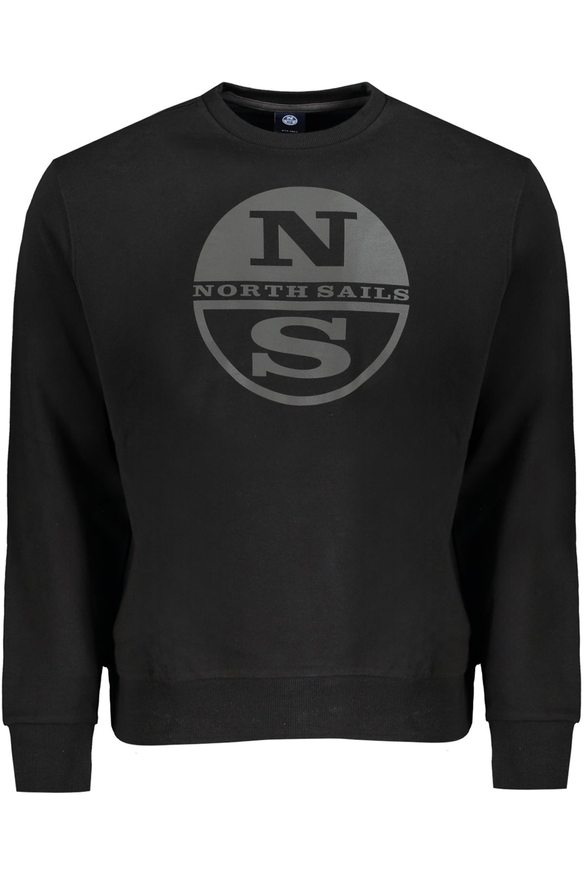 NORTH SAILS MEN'S BLACK ZIP-UP SWEATSHIRT