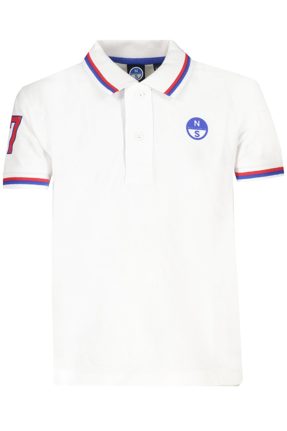 NORTH SAILS White Short Sleeved Polo Shirt For Children 795077000