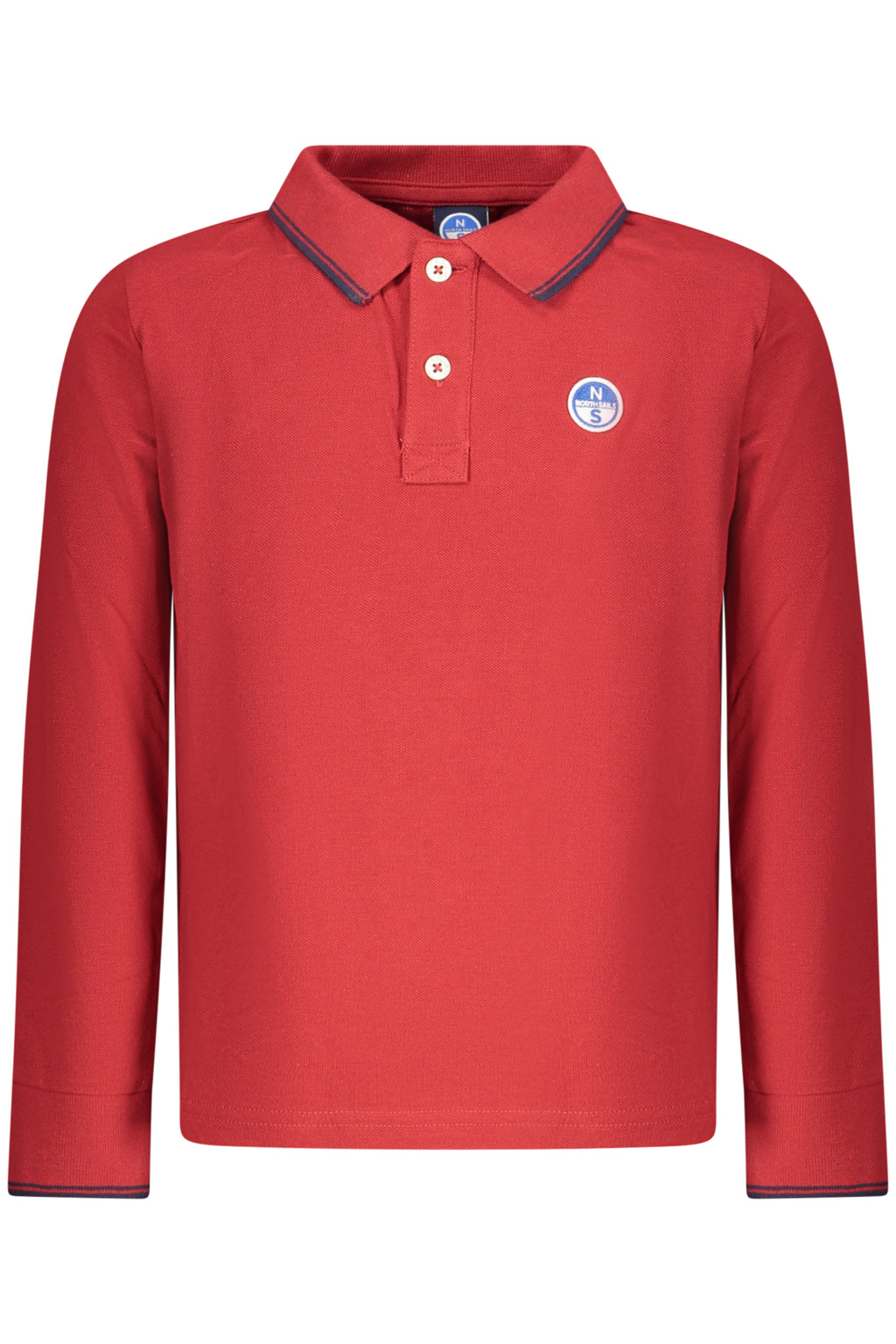 NORTH SAILS KIDS' LONG-SLEEVED POLO SHIRT RED