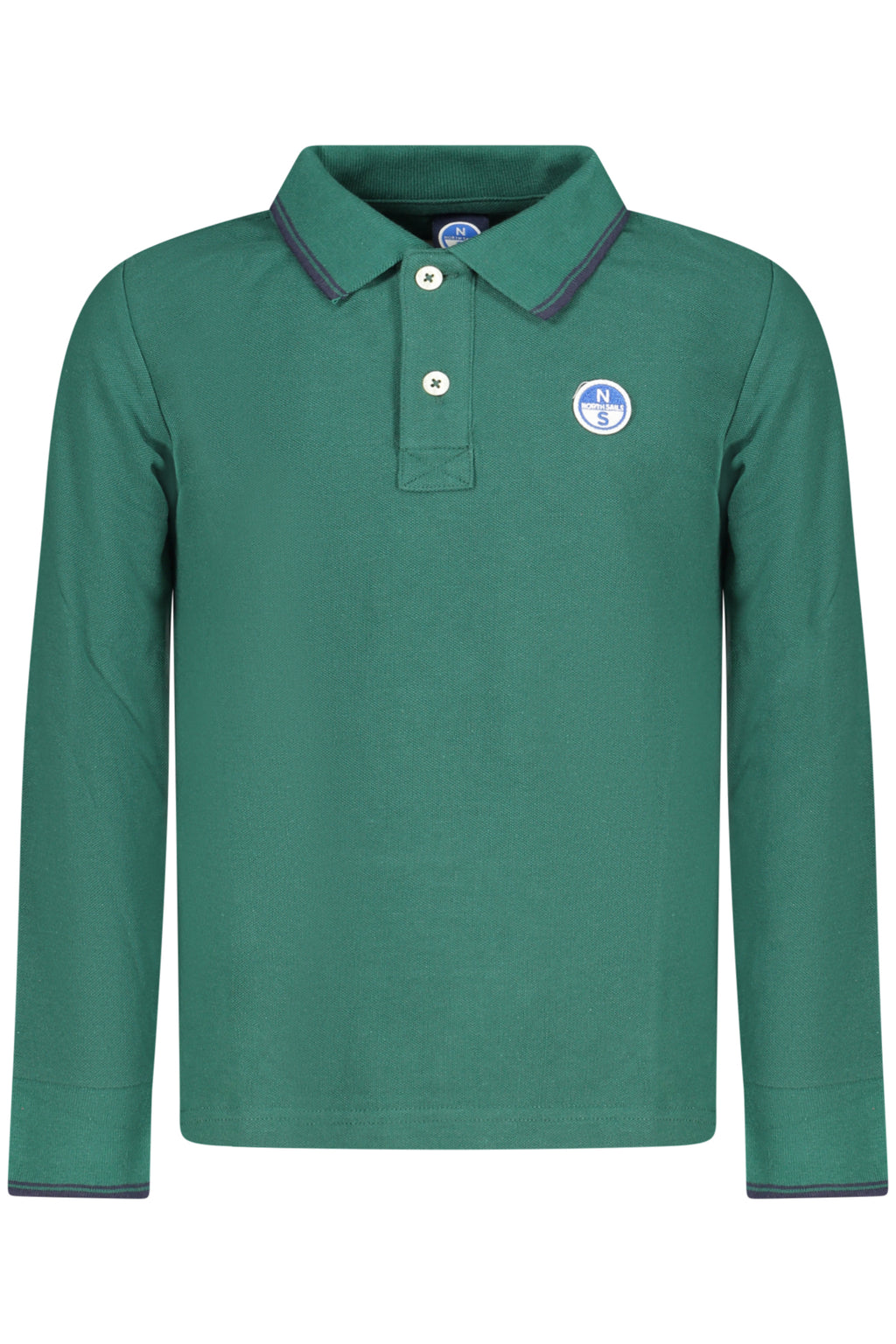 NORTH SAILS CHILDREN'S LONG-SLEEVED POLO SHIRT GREEN